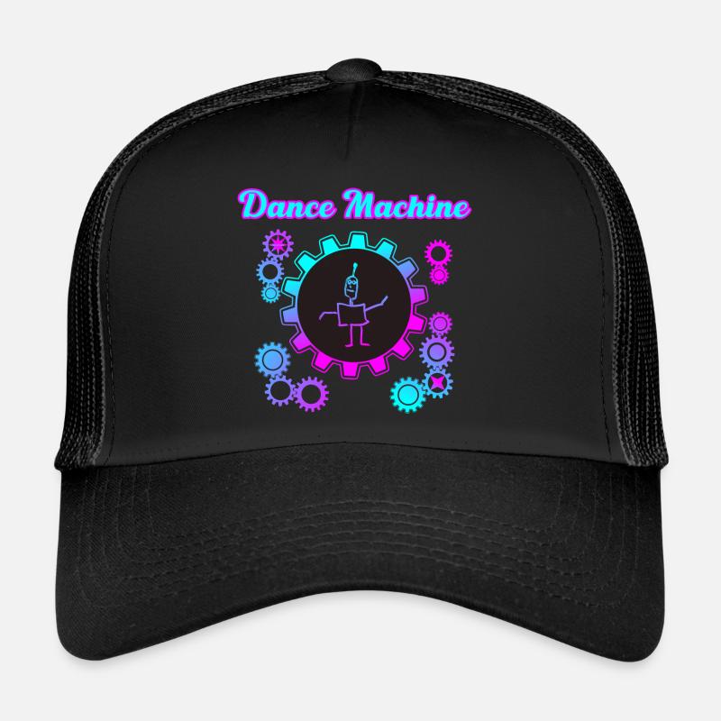 Machine à danser - Casquette trucker  - noir/noir