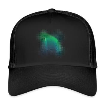Northern Lights Aurora Borealis Northern Lights - Trucker Cap - black/black - Front