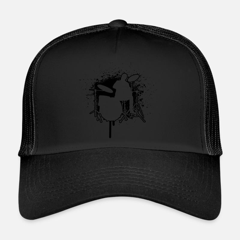 Percussionniste Batteur Hommes Batterie Casquette trucker 