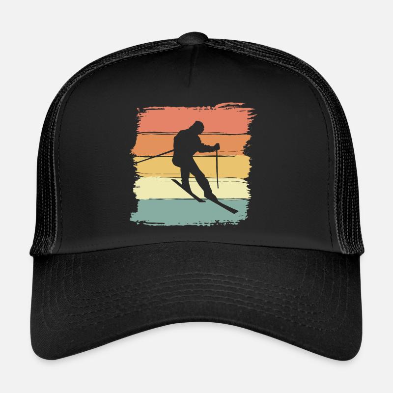 Ski Retro Vintage ski cadeau rétro Casquette trucker 