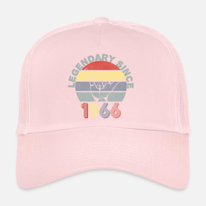 1966 | Vintage Legendary since 1966 Anniversaire Casquette trucker 