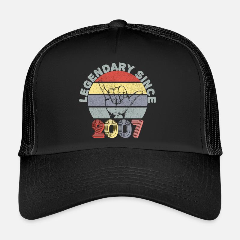 2007 | Vintage Legendary since 2007 Anniversaire Casquette trucker 
