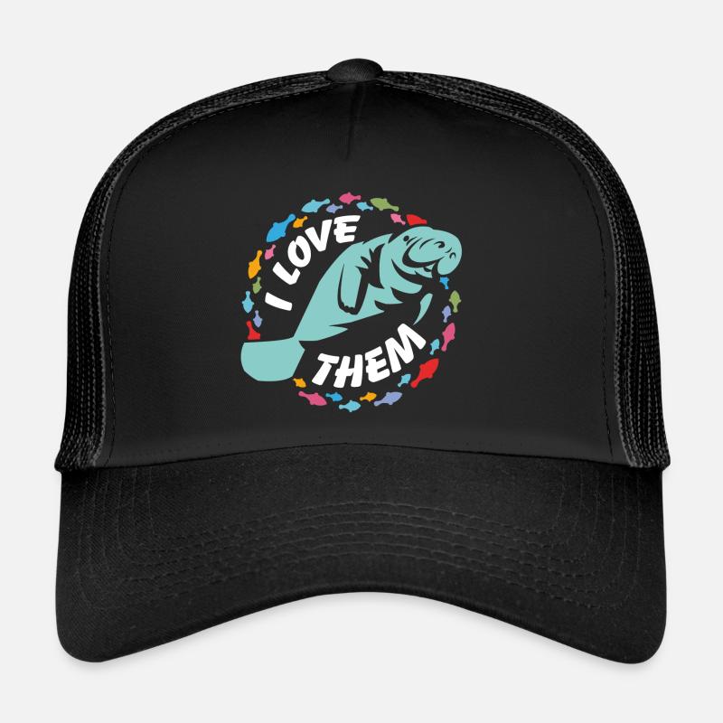 J’aime les lamantins Casquette trucker 
