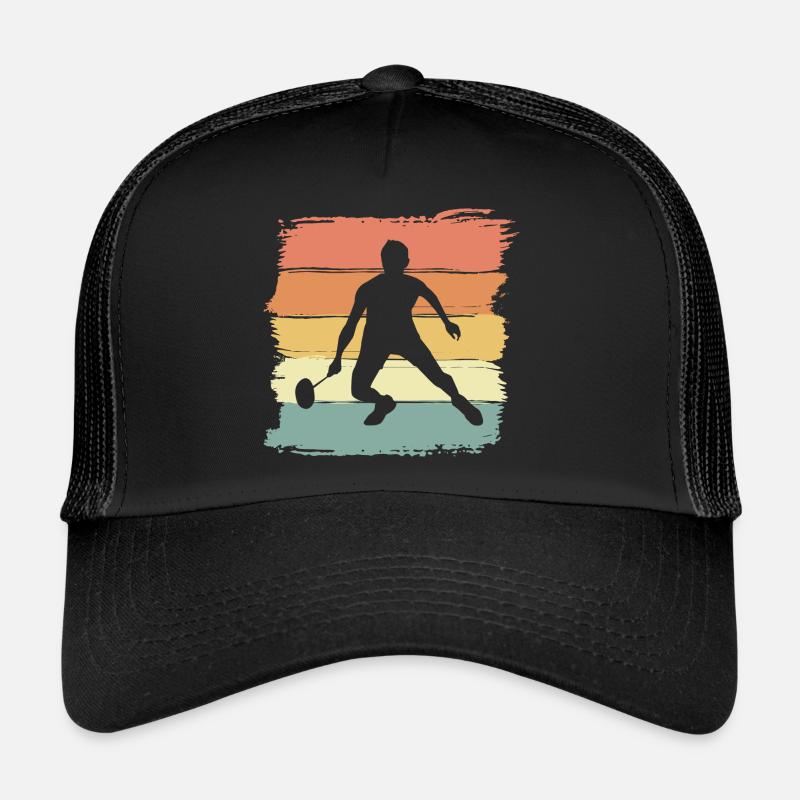 Badminton Retro Vintage Badminton Geschenk Trucker Cap