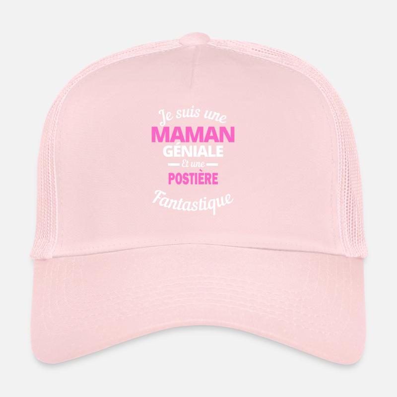 Je suis une Maman géniale Et une postière Casquette trucker 