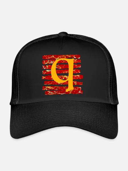 Bande E 232 Q - Casquette trucker  - noir/noir - Devant