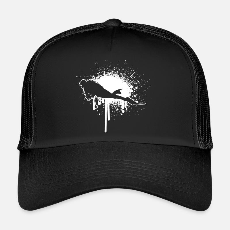 Plongée libre Plongeur Plongeur Plongée Casquette trucker 