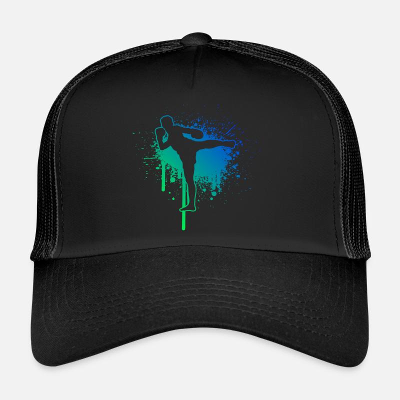 Boxe Thaïlandaise Boxe Thaïlandaise Boxeur Thaïlandais Hommes Boxe Thaïlandaise Casquette trucker 