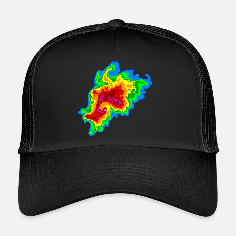 Joplin , Tornade, Radar, Stormchaser - Casquette trucker  - noir/noir