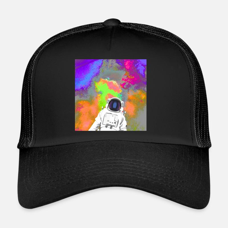 Astronaute devant une supernova spatiale Casquette trucker 