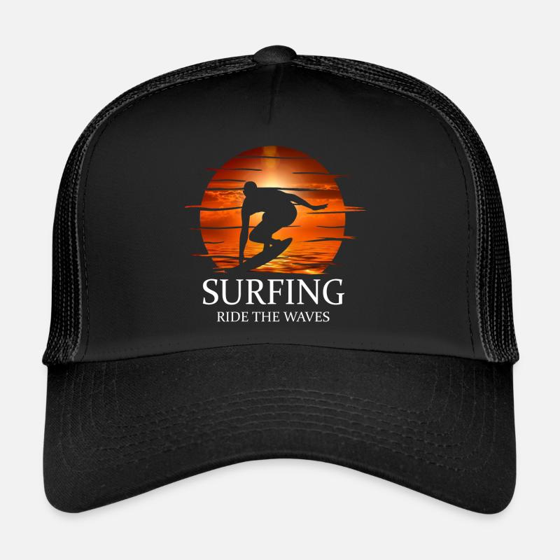 Surfing Ride the waves Trucker Cap