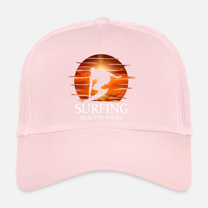 Surfer sur les vagues Casquette trucker 