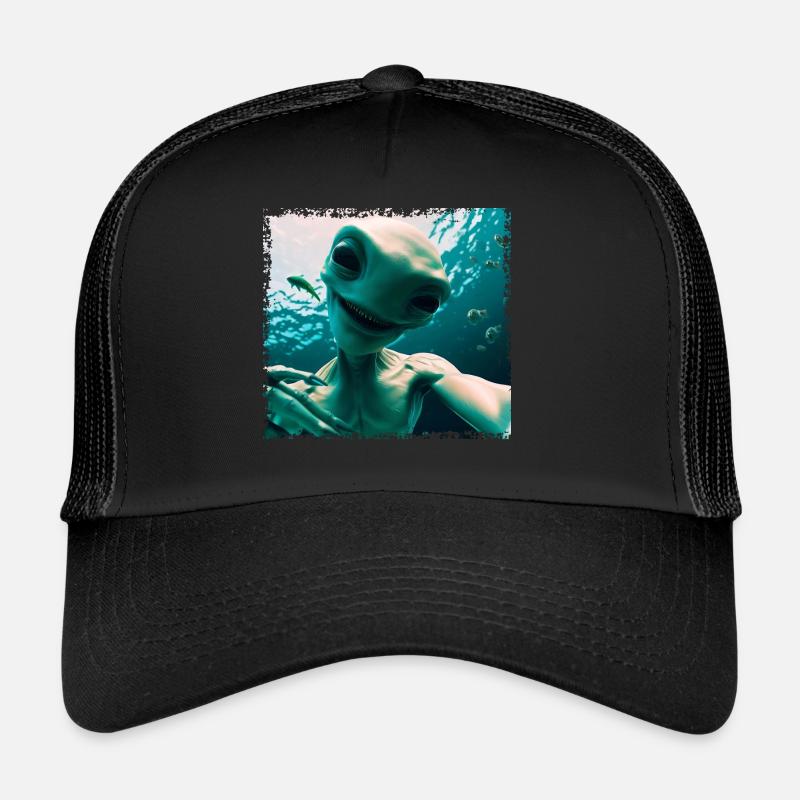 Alien Selfie - Underwater Adventure Trucker Cap