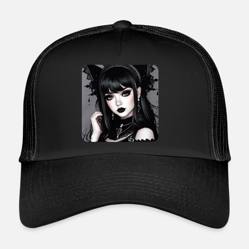 Cute gothic girl Trucker Cap