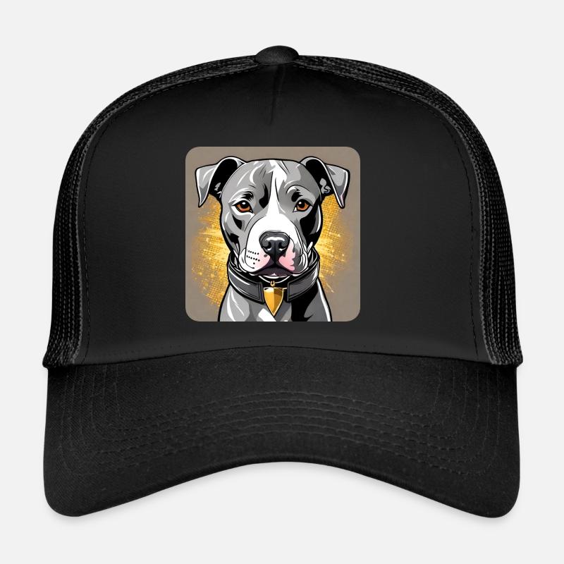 Cute Cute Pitbull Terrier Dog Trucker Cap