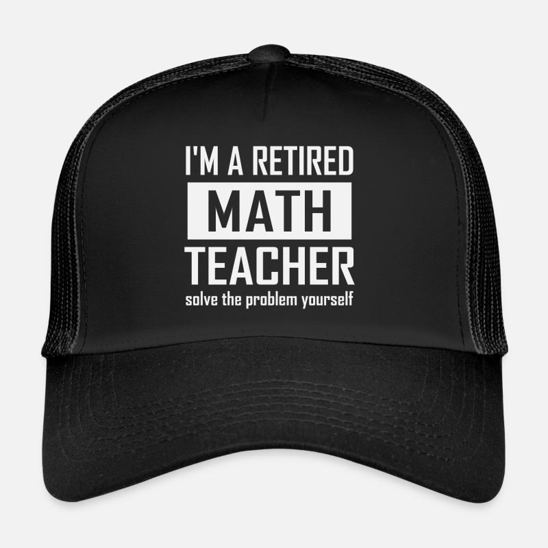 Professeur de mathématiques à la retraite Casquette trucker 