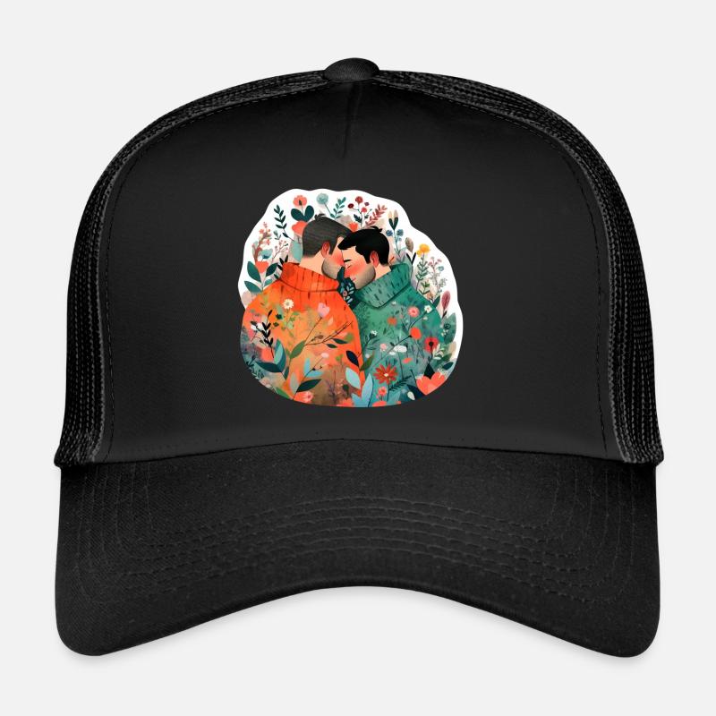 Couple amoureux Casquette trucker 