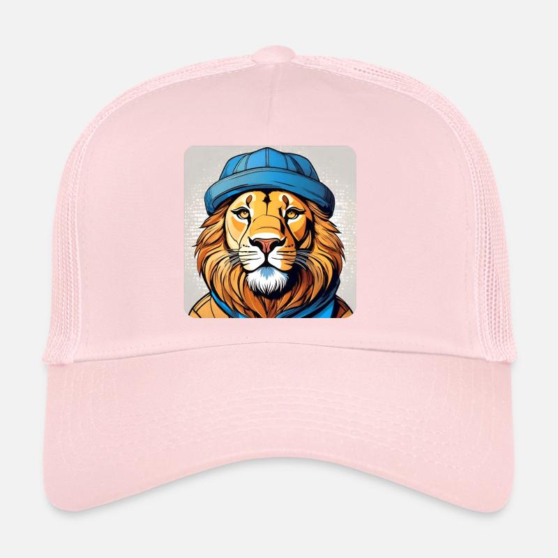Cooler Löwe mit Mütze Trucker Cap