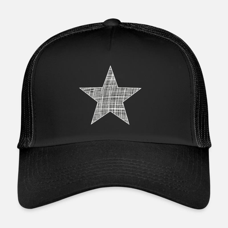 weißer Stern, white star Trucker Cap