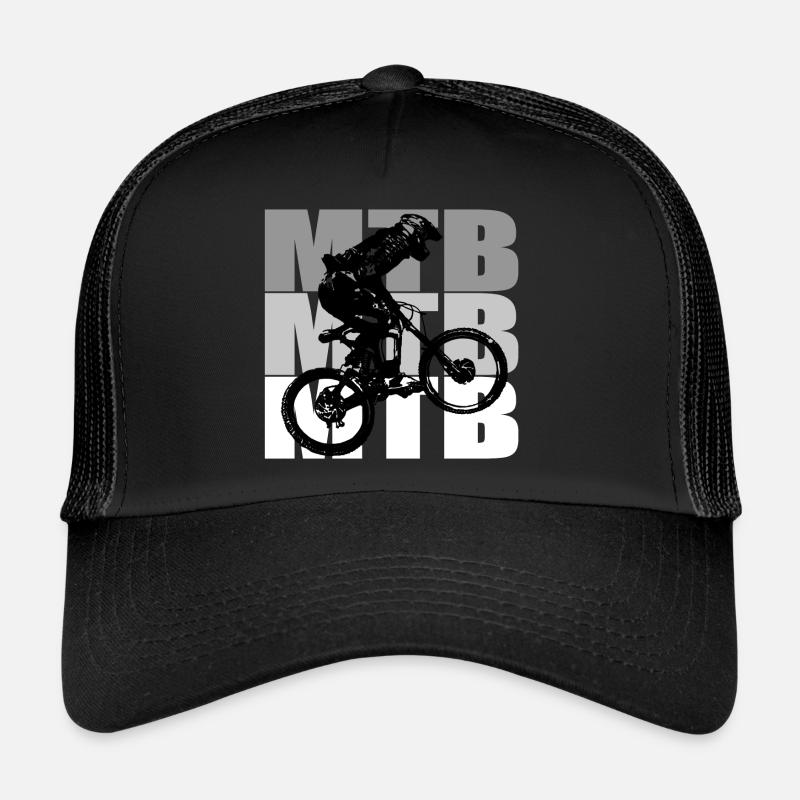 MTB Bike - Trucker Cap - Schwarz/Schwarz