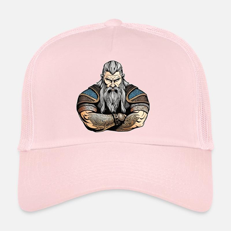 Stolzer Wikinger mit Tattoos Trucker Cap