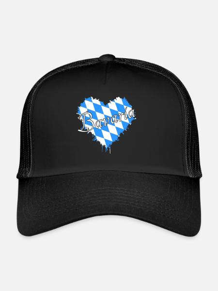Bavaria Bayern - Trucker Cap - Schwarz/Schwarz