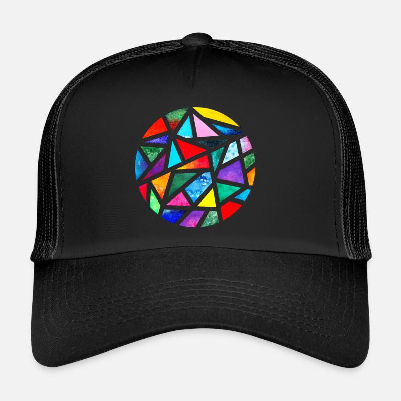 Kaleidoskop - Trucker Cap - Schwarz/Schwarz