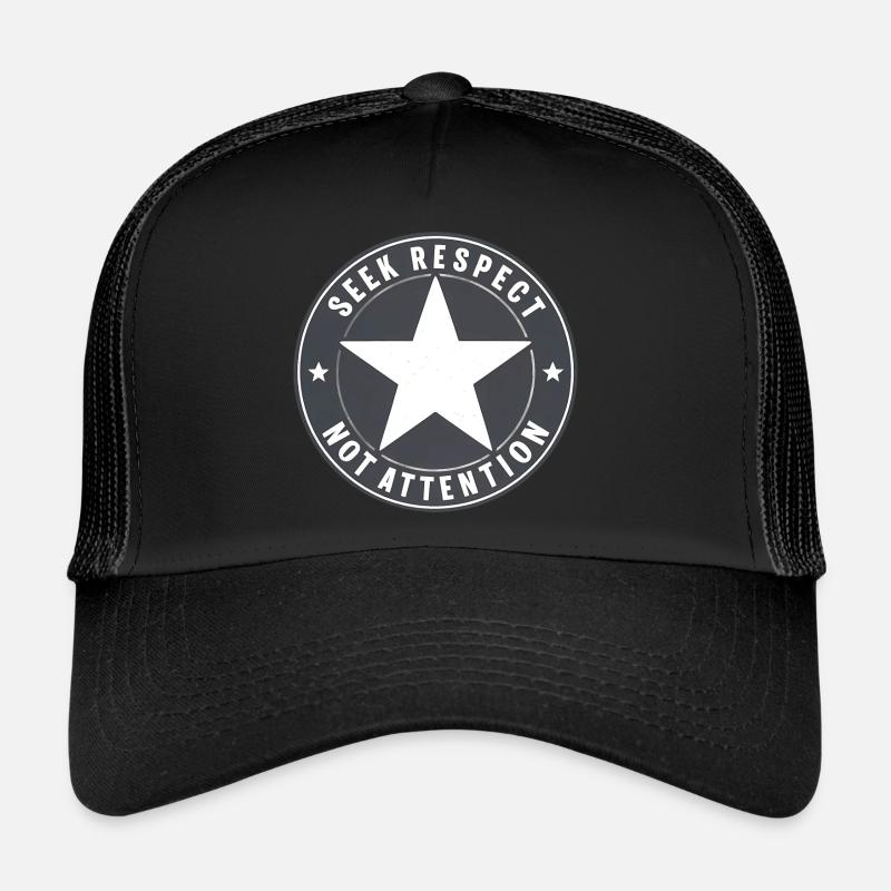 Le respect plutôt que l’attention Casquette trucker 