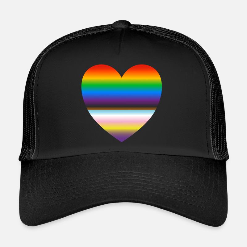 Inklusives Pride-Herz Trucker Cap