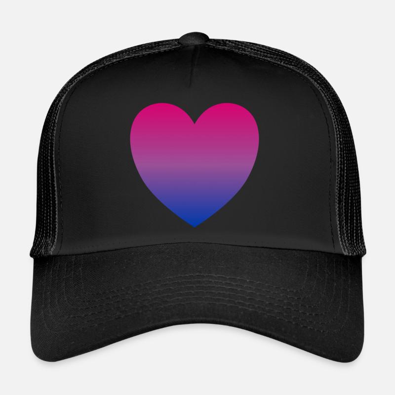 Bi heart Trucker Cap