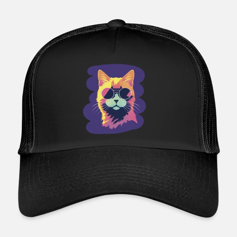 Mr. Cool Cat - Trucker Cap - black/black