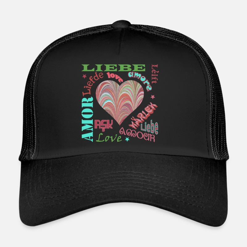 liebe mehrsprachig e 106 Trucker Cap