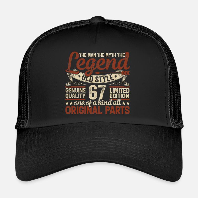 67 ans, Légendes 1957 Millésime 1957 Jubilé Casquette trucker 