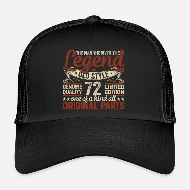 72 ans, Légendes 1952 Millésime 1952 Jubilé Casquette trucker 