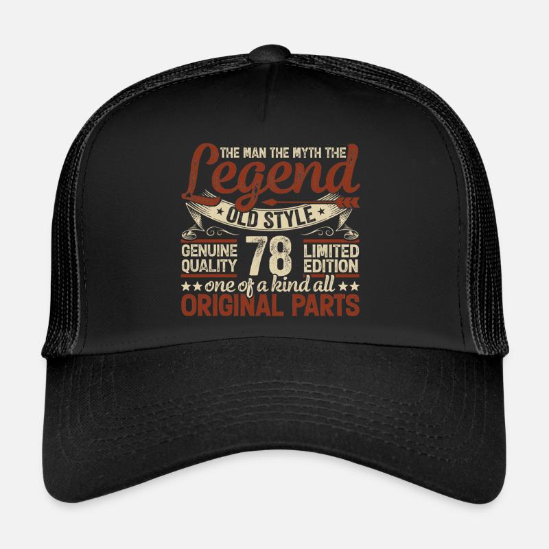 78 ans, Légendes 1946 Millésime 1946 Jubilé Casquette trucker 