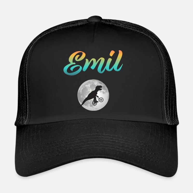 EMIL - Beau prénom de garçon avec dinosaure Casquette trucker 