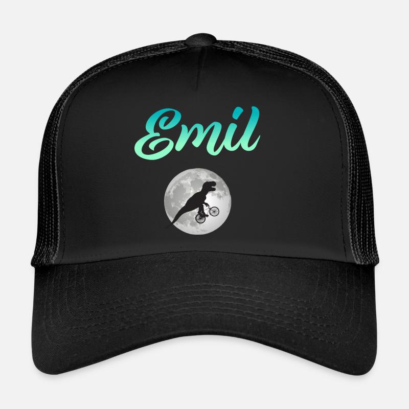 EMIL - Beau prénom de garçon avec dinosaure Casquette trucker 