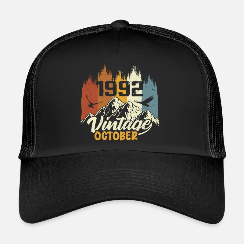 Né en octobre 1992 - Anniversaire octobre 1992 Casquette trucker 