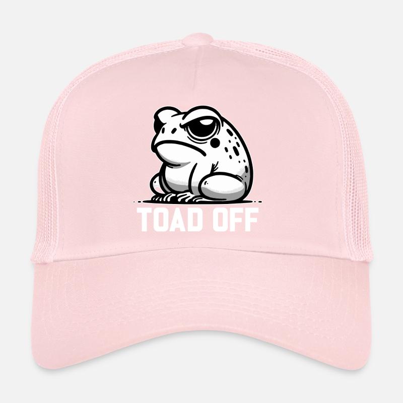 Vintage Frog Toad Meme Grumpy Frog Don't Toad Me Trucker Cap