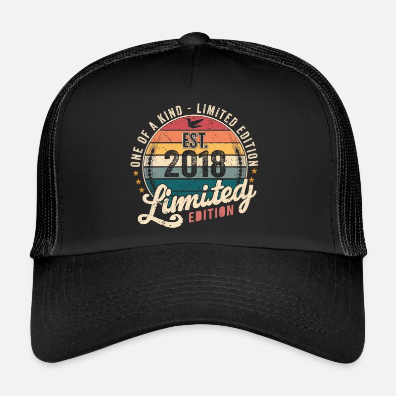 Cadeau d’anniversaire 2018 Millésime 2018 Rétro 2018 Casquette trucker 