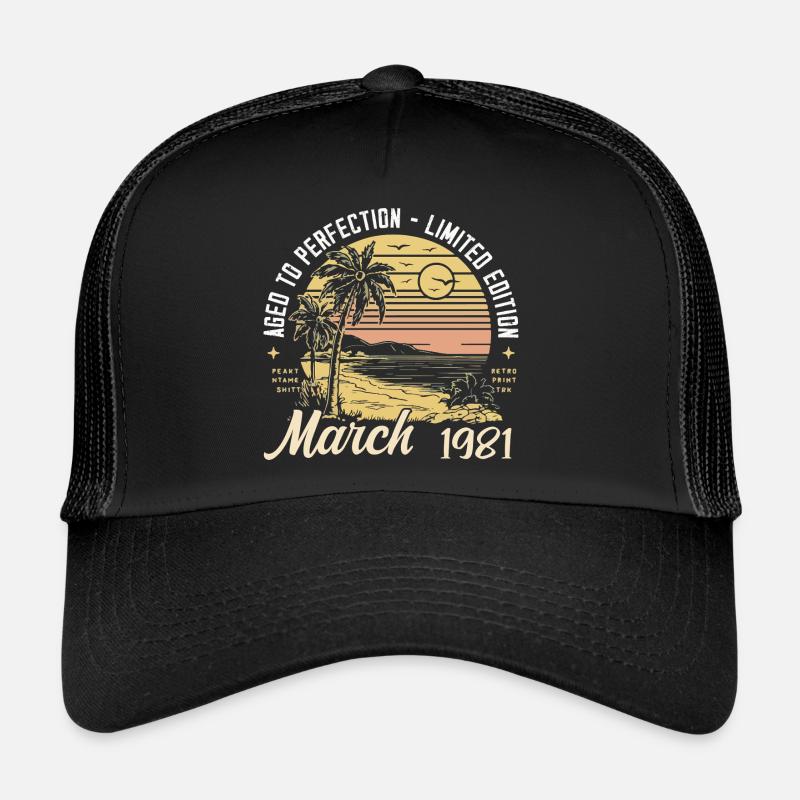 Geburtstag März 1981 - 44.Geburtstag - March 1981 Trucker Cap