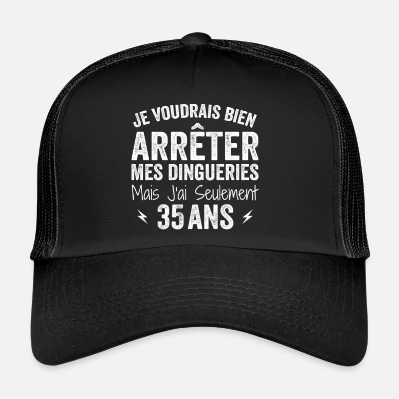 Cadeau 35e Anniversaire Droles 35 ans Casquette trucker 