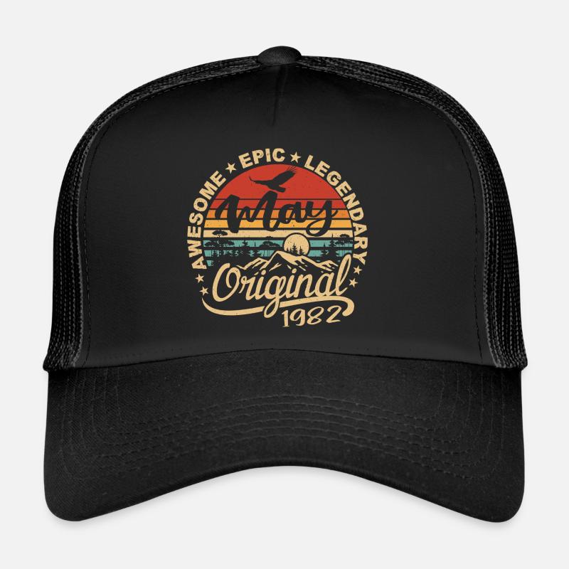 Anniversaire Mai 1982 mai | Gift May 1982 Casquette trucker 