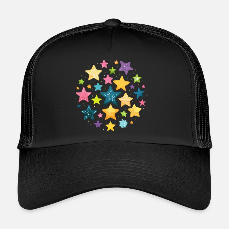 sterne,stern,bunte sterne,illustration Trucker Cap