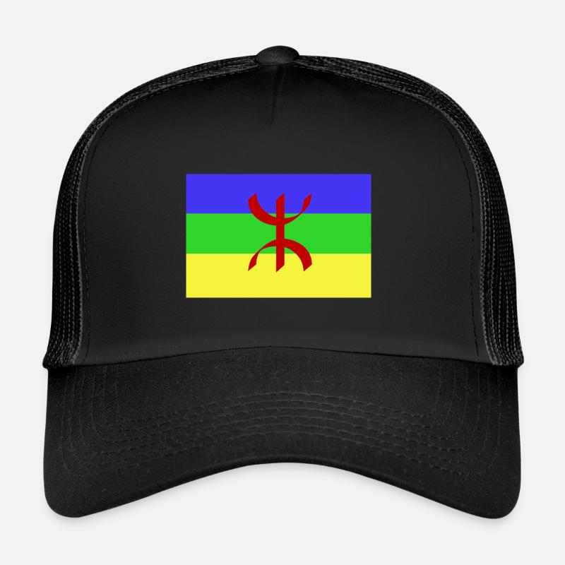 Berberfahne - Trucker Cap - Schwarz/Schwarz