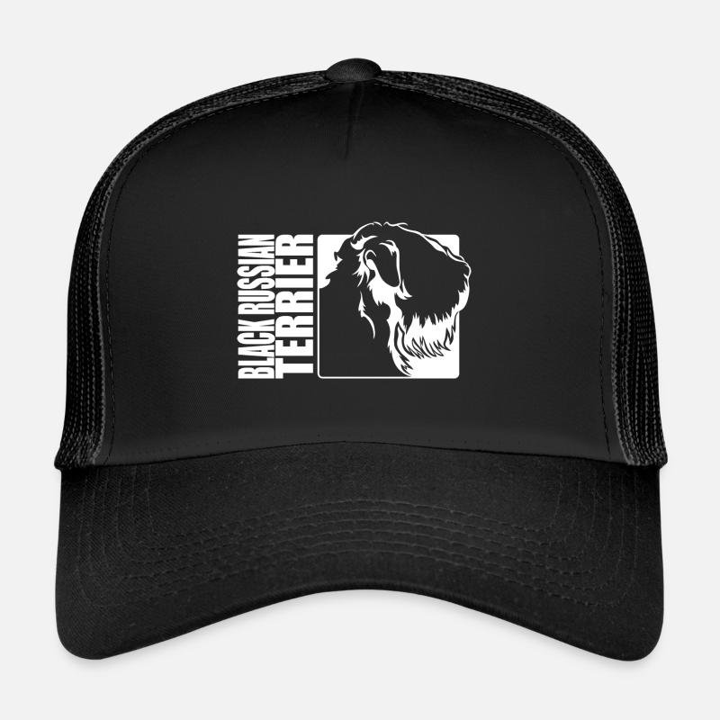 Noir Russe Terrier Profil Chiens Chien Wilsigns Casquette trucker 