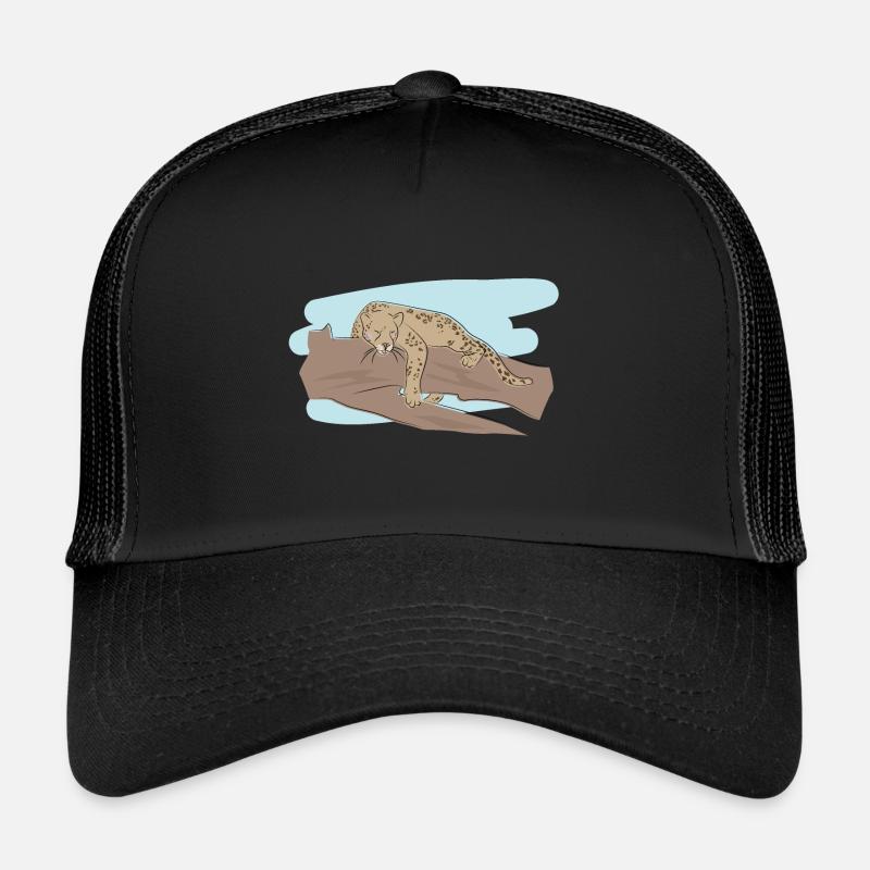 Illustriertes Design mit Jaguar Trucker Cap