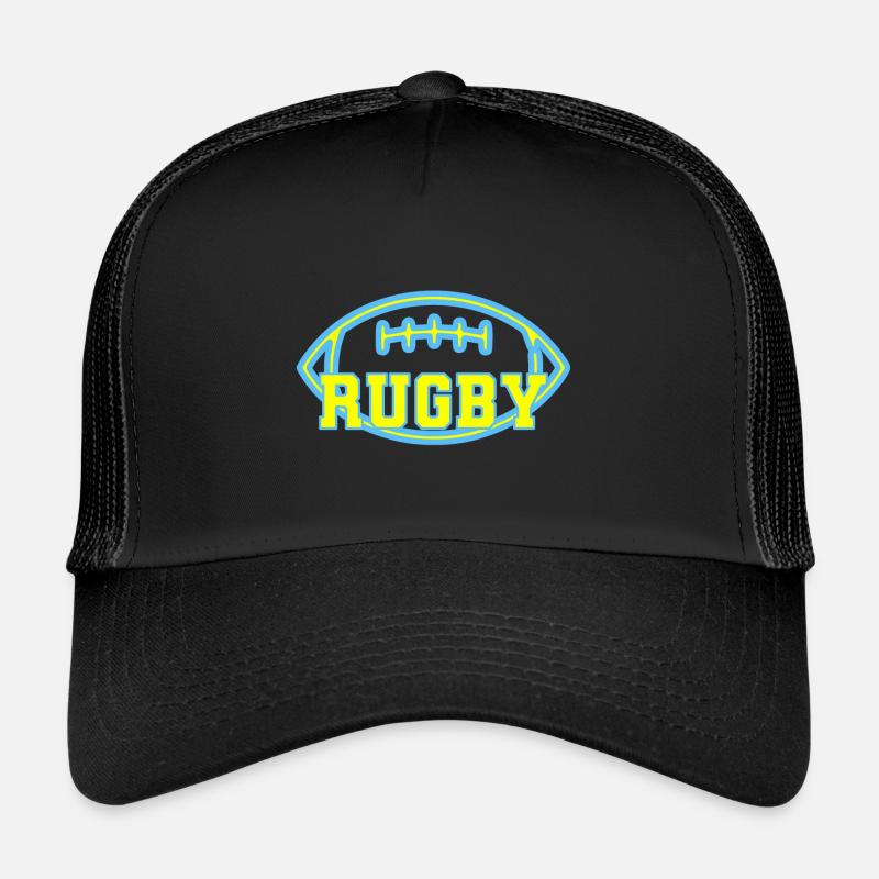 Rugby - Trucker Cap - Schwarz/Schwarz