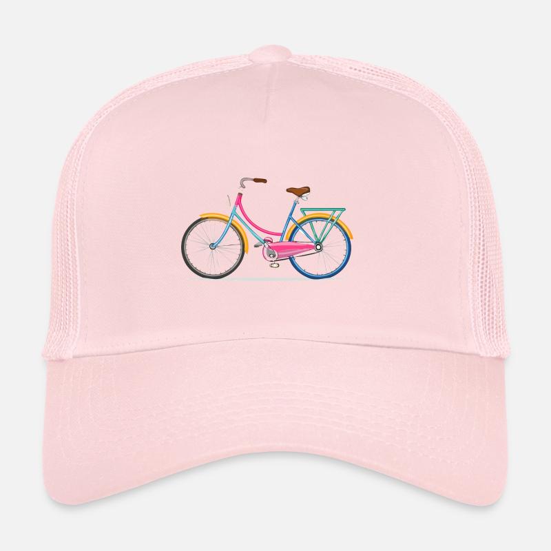 Dessin technique, vintage, vélo, coloré Casquette trucker 