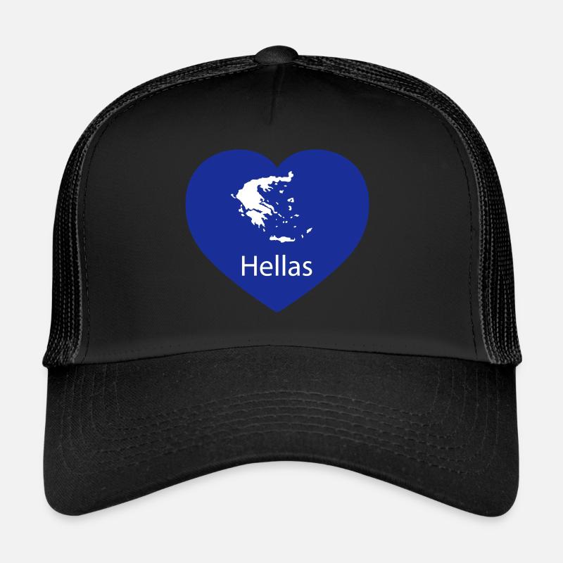 coeur Grèce Casquette trucker 